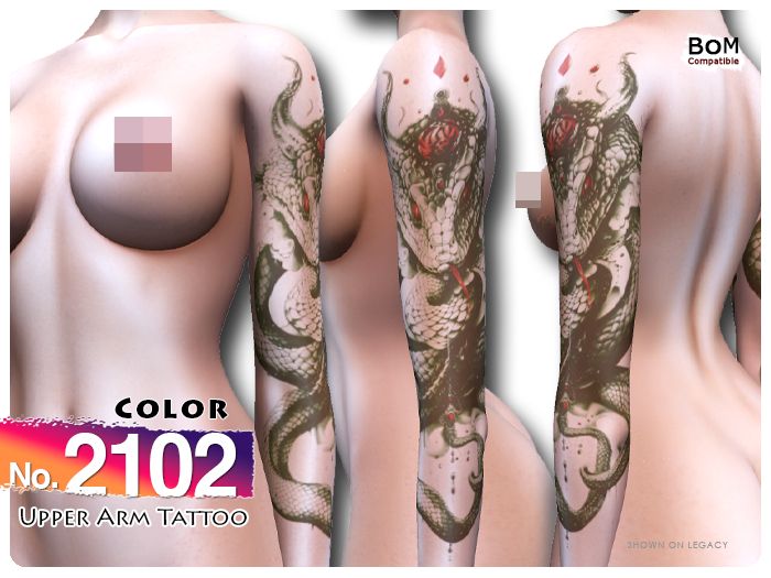 (Upper Arm Tattoo) No.2102 Color
