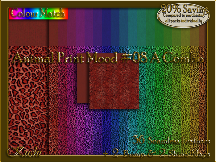 Animal Print Mood #08A COMBO Texture Bundle