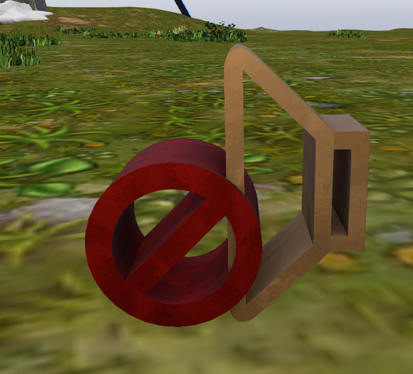 3D Wearable Muted Sound Sign