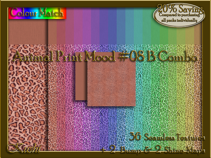 Animal Print Mood #08B COMBO Texture Bundle