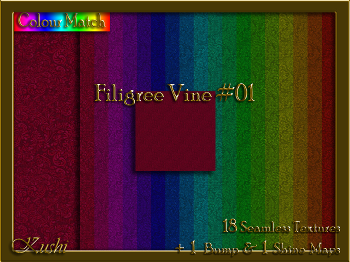 Filigree Vine #01 Texture Pack