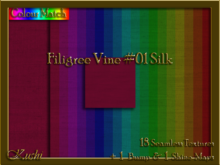 Filigree Vine #01 SILK Texture Pack