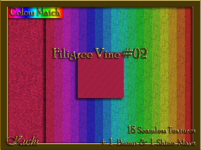 Filigree Vine #02 Texture Pack
