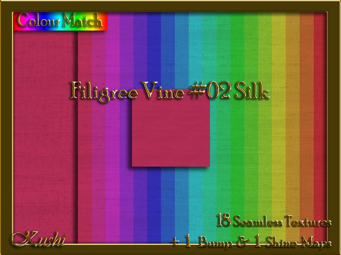 Filigree Vine #02 SILK Texture Pack