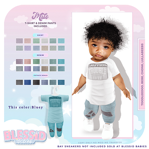 BLESSIDBABIES MILO BLUEY(ADD)