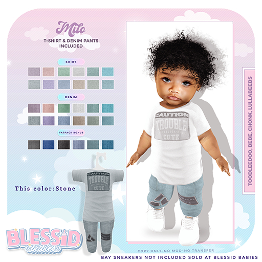 BLESSIDBABIES MILO STONE(ADD)