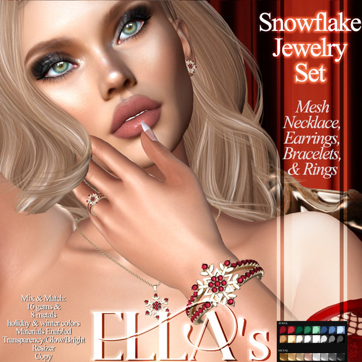 Ella's - Snowflake Jewelry Set