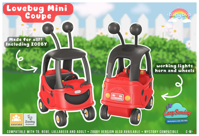 ::bb:: Love Bug - Mini Coupe - Zooby