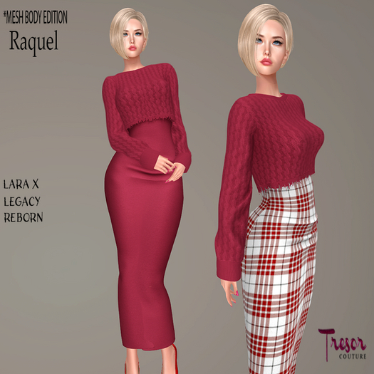 Tresor Couture~ Raquel Red Dual Set