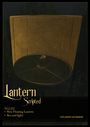 FK* Lantern ☾☾Scripted☽☽ ☾☾Mesh☽☽