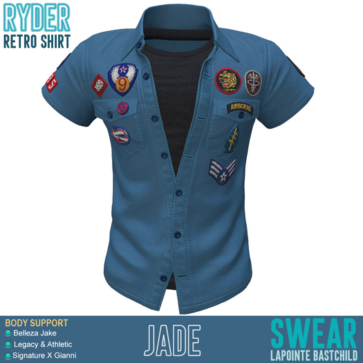 Shirt - Ryder Retro - JADE