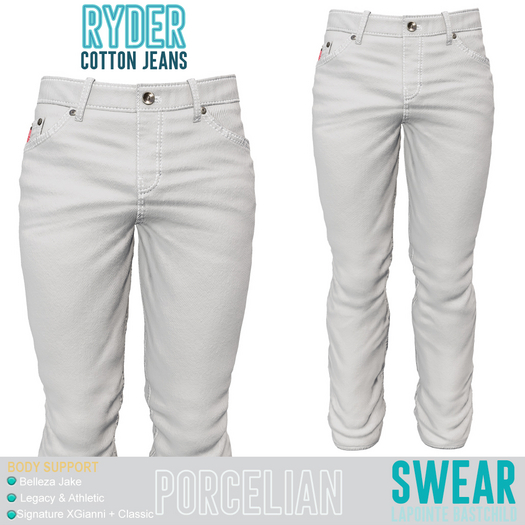 JEANS - RYDER COLOR - PORCELAIN