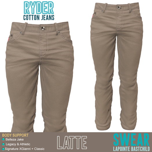 JEANS - RYDER COLOR - LATTE