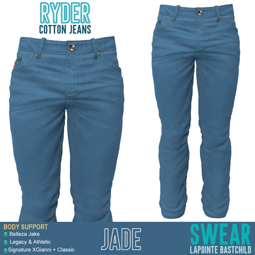 JEANS - RYDER COLOR - JADE