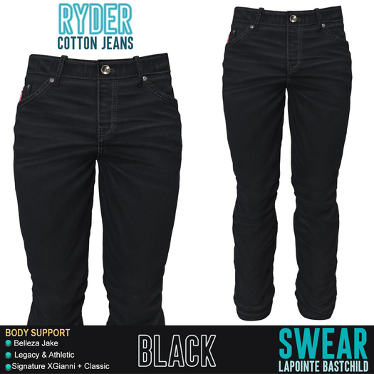 JEANS - RYDER COLOR - BLACK