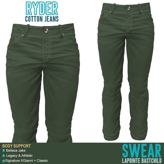 JEANS - RYDER COLOR - ARMY