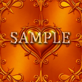 [ Ornate Heart Metal Seamless 01 ] D