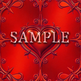 [ Ornate Heart Metal Seamless 01 ] F