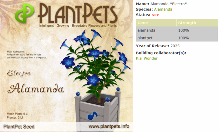 PlantPet Seed [Alamanda *Electro*]