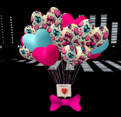 Balloons Happy Birthday with card 2 