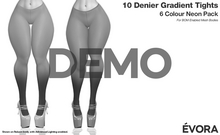 EVORA - 10 Denier Gradient Tights (Neon) - Demo