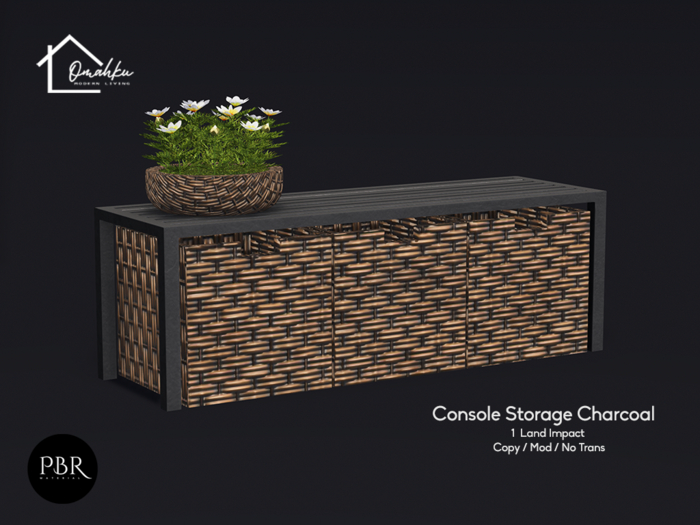 OMAHKU - Console Storage Charcoal  