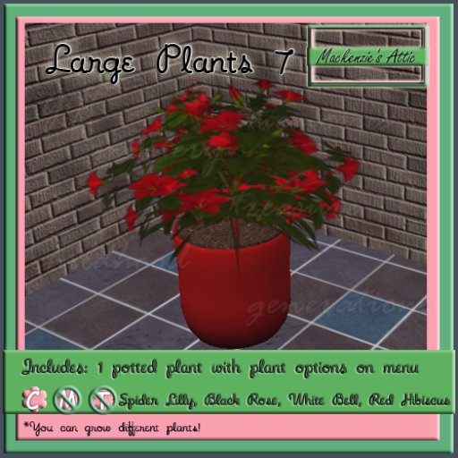 [M.A.] Misc Large  Potted Plants  7 (Boxed-Copy)