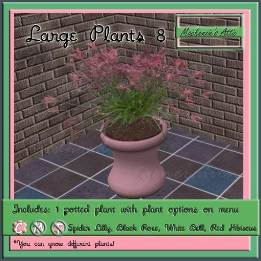 [M.A.] Misc Large  Potted Plants  8 (Boxed-Copy)