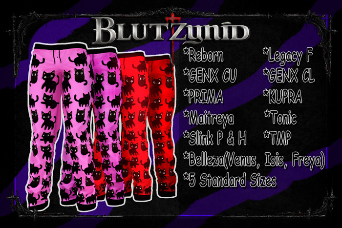 Pink/Red Halloween Cat F Pjs