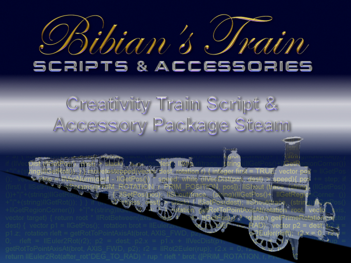 Bibians Creativity Train Script & Accessory Package Steam