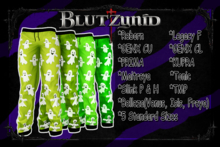 Lime/Green Halloween Ghost F Pjs