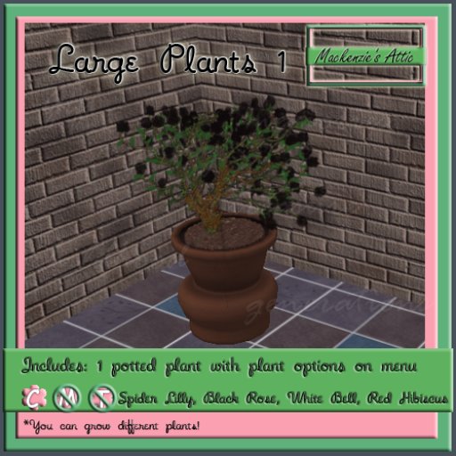 [M.A.] Misc Large  Potted Plants 1 (Boxed-Copy)