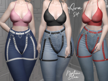 NB*  AVA SET- TOP , JEANS & HARNES