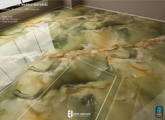 Green Onyx Marble  Material PBR [Erfe Design] *