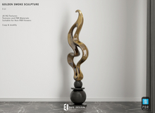 Golden Smoke Sculpture 5 LI Golden [Erfe Design]*