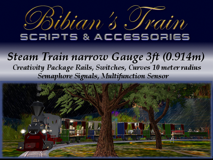 STEAM PASSENGER TRAIN 1 narrow gauge 3ft
