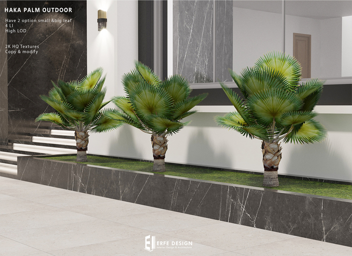 Haka Palm Tree Outdoor 4 LI  [Erfe Design]*