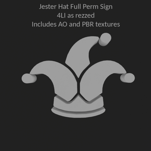 @rOrO Jester Hat Full Perm Sign