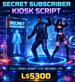 Secret Subscriber Kiosk Script for Second Life | Automatic Avatar Collection & Mass Messaging System | Full Permissions