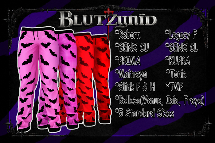 Pink/Red Halloween Bat F Pjs