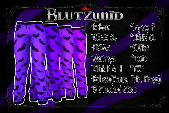 Violet/Purple Halloween Bat F Pjs