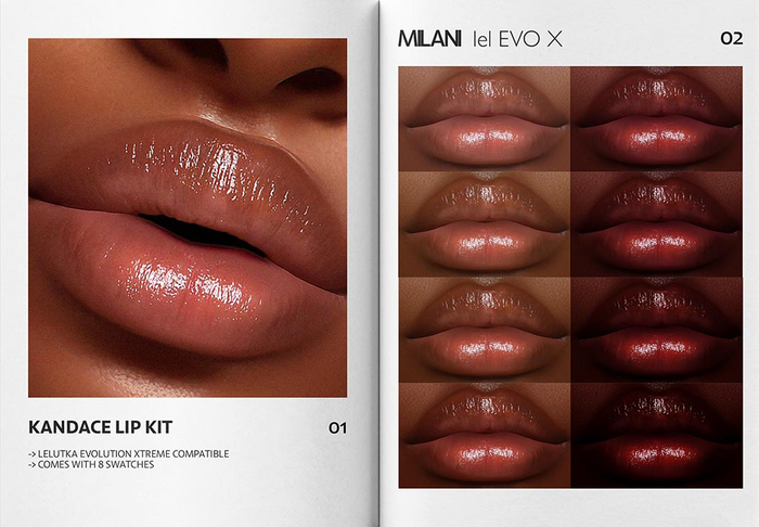 MILANI - "KANDACE" LIP KIT / DEMO