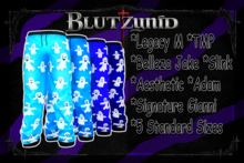 Sky/Blue Halloween Ghost M Pjs