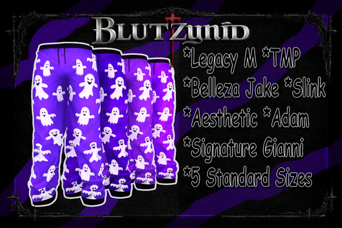 Violet/Purple Halloween Ghost M Pjs