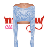 mellowcute-star sweater-blue