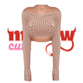 mellowcute-star sweater-nude
