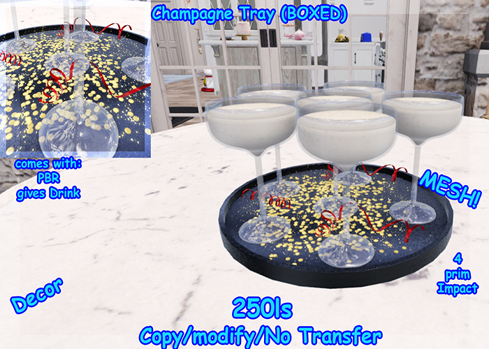 Champagne Tray (BOXED)