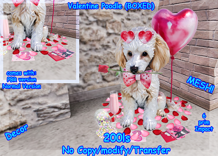Valentine Poodle (BOXED)