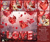CJ Love Romance Red Set