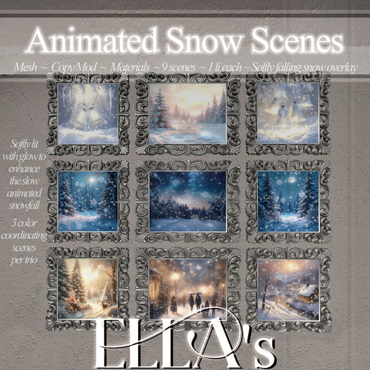 Ella's - Animated Snow Scenes